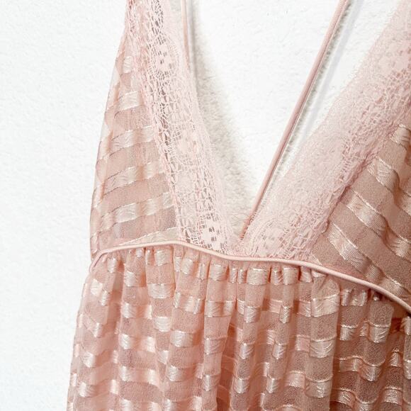 Vintage Lily of France Slip Maxi Dress Fairy Dainty Babydoll Sheer Feminine - Picture 3 of 9